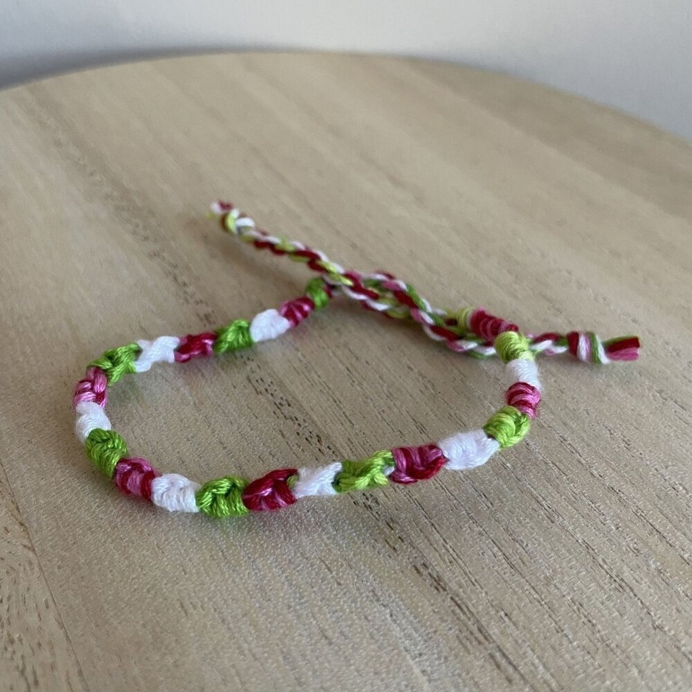 Zella Bracelet, anklet, trendy, comfortable, tie, embroidery thread, woven, gift